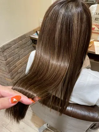 ロング カラー ✨ミニモ指名奈良1位 ✨濱崎のヘアスタイル