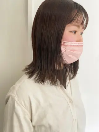 ミディアム キノシタ マユのヘアスタイル
