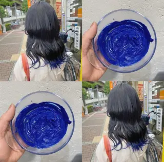 セミロング カラー 色落ちまで可愛い🧚 心斎橋hikaruのヘアスタイル