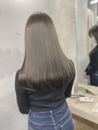 ロング カラー レイヤーカット 赤み消し　店長/大和のヘアスタイル