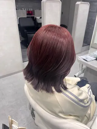 セミロング SAKURA 顔まわり/髪質改善のヘアスタイル