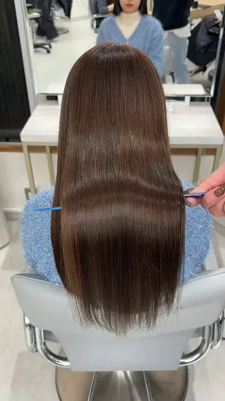 ロング 今話題の艶髪矯正 美艶カラー/FUKAのヘアスタイル