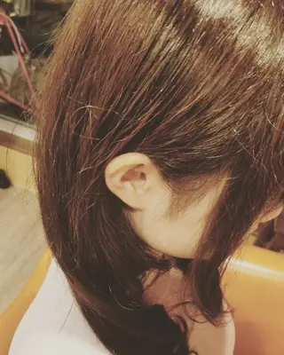 ロング カラー パーマ spa hair ark 富井直美のヘアスタイル