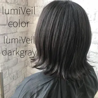 ミディアム カラー Oopsレイヤー 加藤澄都のヘアスタイル