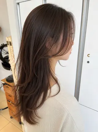ロング カラー ヘアアレンジ 韓国レイヤー/ 💎Tomoya💎のヘアスタイル