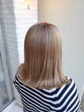 ミディアム カラー 小島　崇義 ブリーチお任せ下さいのヘアスタイル