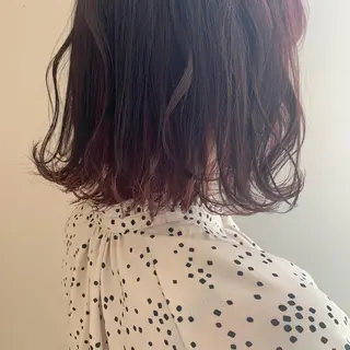 ミディアム カラー 暖色/ブリーチカラー 🎀 M i k uのヘアスタイル