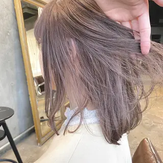 ミディアム カラー ヘアアレンジ 【ダメージレス施術】 【透明感】北村 拓也のヘアスタイル