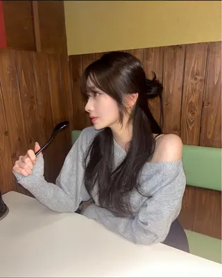 ロング カラー パーマ ヘアアレンジ メンズ 上品＆韓国風 🥀海心🥀のヘアスタイル