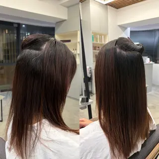 ロング 絶対綺麗な暖色カラー 🎯あります✨増渕✨のヘアスタイル