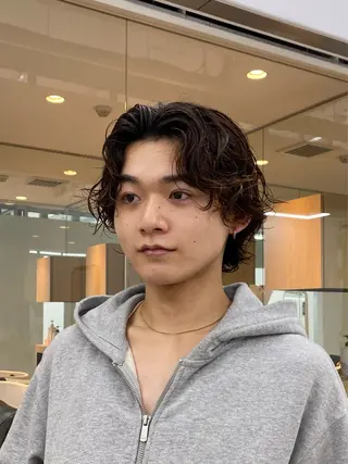 パーマ 渋谷 メンズカット 佐伯 将のヘアスタイル