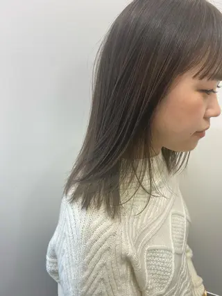 ミディアム カラー パーマ ヘアアレンジ キッズ ネイル マツエク・マツパ 🫧umu.🫧韓国 /レイヤーカットのヘアスタイル