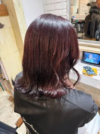 ミディアム カラー 透明感カラー/パーマ 🌀アオノのヘアスタイル