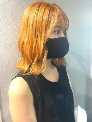 ミディアム カラー moanin モーニンのヘアスタイル