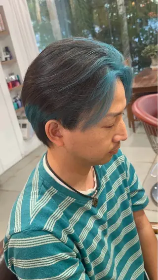 ショート カラー 山之内匠/艶カラー/ ハイトーン/ブリーチのヘアスタイル