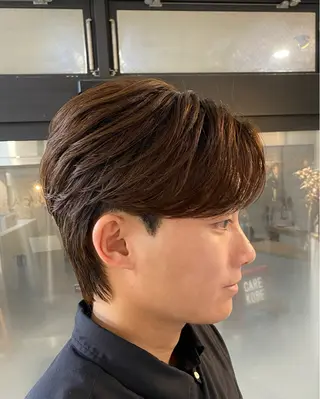 ショート パーマ 黒田 雄斗のヘアスタイル