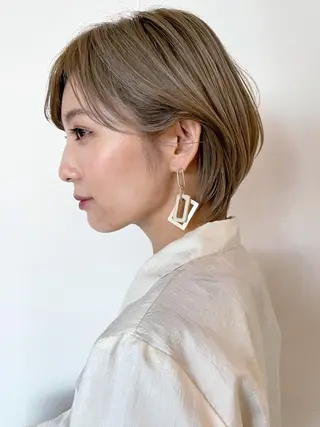 ショート カラー パーマ ヘアアレンジ ITbyALBUM 八王子店のヘアスタイル