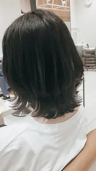 ミディアム 垢抜けパーマヘア🍯 ジルのヘアスタイル