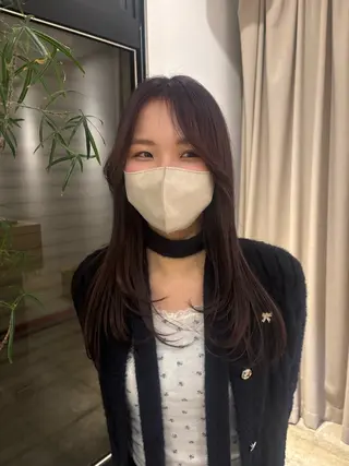 ロング カラー 松永 美春のヘアスタイル