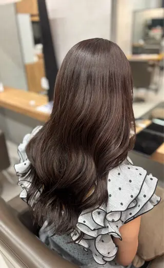 ロング カラー うる艶カラー 顔周りカット♡ikuのヘアスタイル