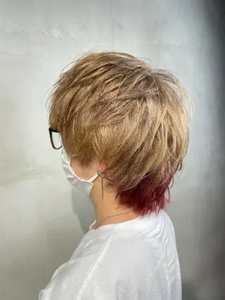 ショート メンズパーマ 工藤勇也のヘアスタイル