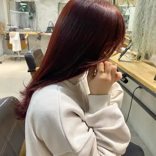 ロング カラー 縮毛/透明感カラー Mariamu🫧のヘアスタイル