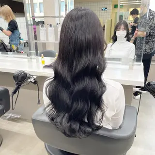 カラー パーマ ヘアアレンジ メンズ キッズ ネイル マツエク・マツパ アイブロウ 🦋縮毛/韓国レイヤ ー/透明感カラー🦋のヘアスタイル