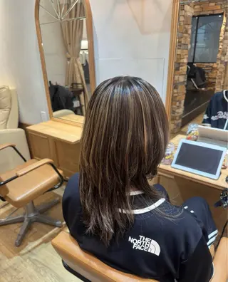 ロング カラー 透明感カラー💜 モテ髪 空陽💙のヘアスタイル