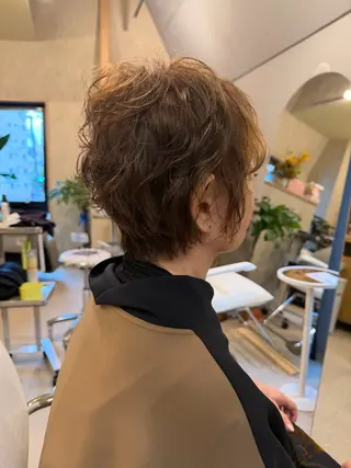 ショート パーマ 🫧ショート/ボブ 自由が丘/泡渕✂️のヘアスタイル