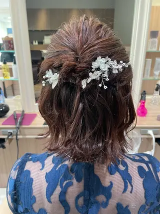 ショート ヘアアレンジ 韓国ヘアメイク🎀/ 縮毛矯正✨山本媛香のヘアスタイル
