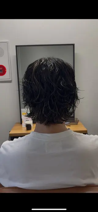 カラー パーマ メンズ 海外風パーマ カラー特化園田　楓莉のヘアスタイル