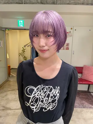 ショート カラー さと ちはるのヘアスタイル