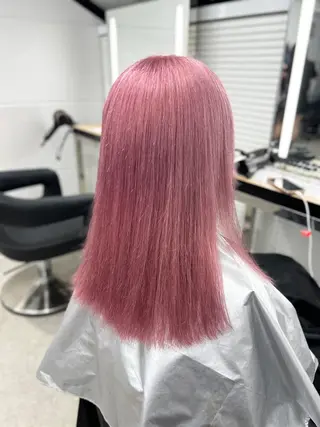 ロング カラー ハイトーン/ホワイト /ブルー/りくとのヘアスタイル