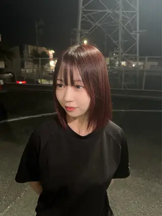カラー ルプラボウ 石田渚夏のヘアスタイル