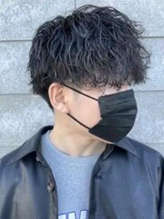 パーマ メンズ 内山 翔太のヘアスタイル