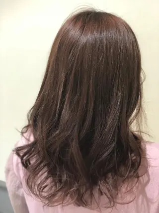 セミロング カラー パーマ ヘアアレンジ 【ツヤ髪美容師】 ツダケイスケのヘアスタイル