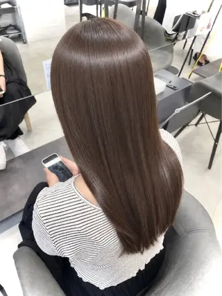 セミロング カラー 💎二刀流美容師💎 渋谷/近澤瑠以✂︎のヘアスタイル