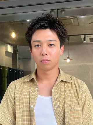 ショート パーマ メンズ ✂︎メンズ特化船橋 パーマ優希のヘアスタイル