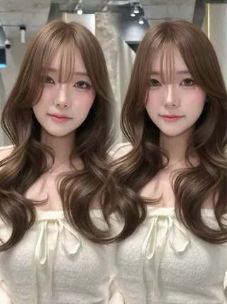 ロング カラー 上品モテヘア🩶 karen🩶のヘアスタイル
