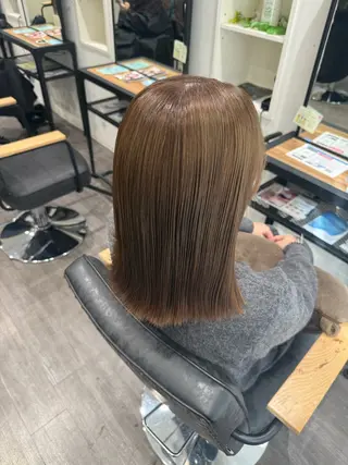 ミディアム カラー 艶髪レイヤー上田 紗也🇰🇷💗のヘアスタイル