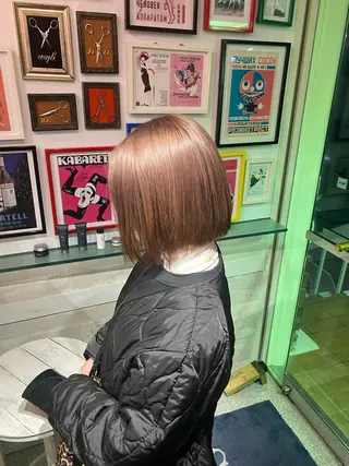 ショート カラー レイヤーウルフ エクステ磯部のヘアスタイル