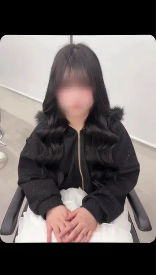 ロング カラー ヘアアレンジ メンズ 羽エク指名No1✨️ シールエク🌙しぇるのヘアスタイル