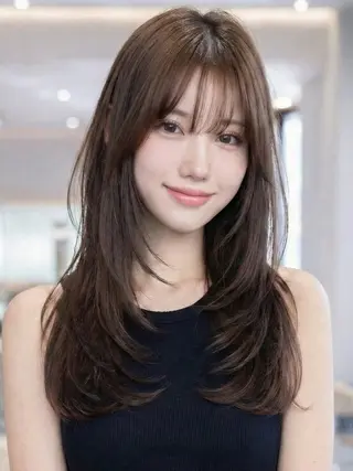セミロング 🫧レイヤーカット ・ハッシュ🫧龍星のヘアスタイル