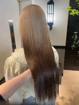 ロング カラー ヘアアレンジ 透明感カラー/推しカ ラー☁️JURAのヘアスタイル