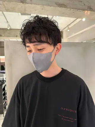 パーマ メンズ 榎本 健太のヘアスタイル