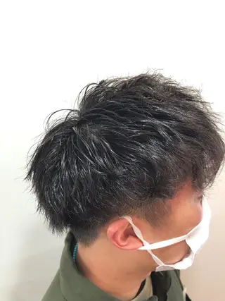 パーマ メンズ 佐藤 悠生 メンズパーマ.カットのヘアスタイル