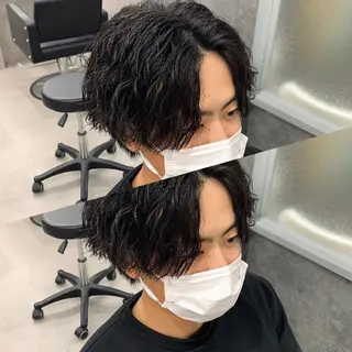ショート パーマ メンズ メンズ支持数No.1 👑リュウ👑のヘアスタイル