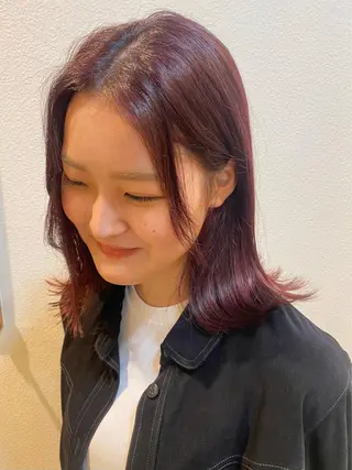 セミロング 武田 悠生乃のヘアスタイル