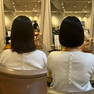 ミディアム 齊藤 萌のヘアスタイル
