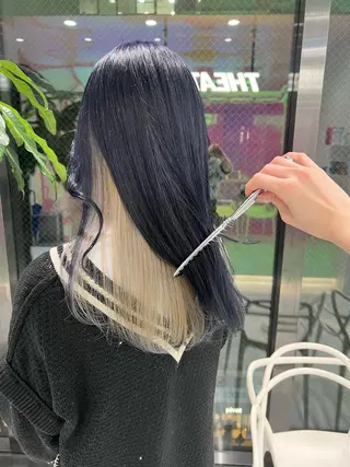セミロング カラー パーマ ヘアアレンジ メンズ キッズ ネイル マツエク・マツパ アイブロウ KANAMI 🌏のヘアスタイル